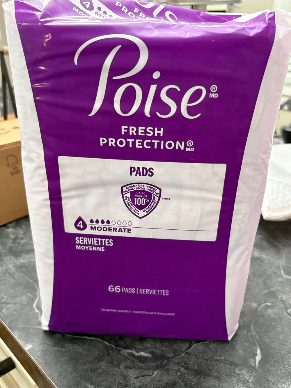 NEW Poise Pads Regular 4